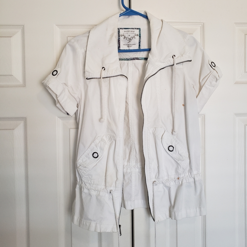 Sonoma | white cargo vest | size M